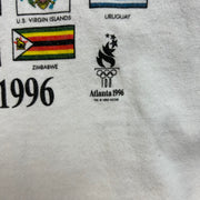 Vintage 1996 Atlanta Olympics Flags White Tee