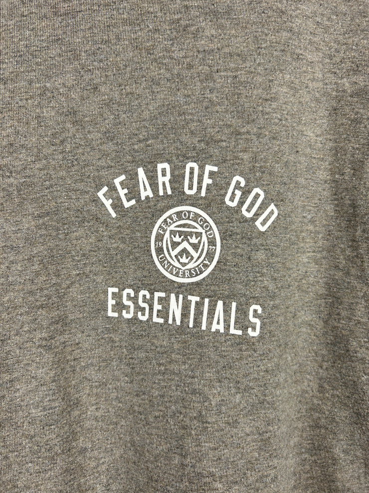 Fear Of God Essentials Heather Grey Jersey Tee