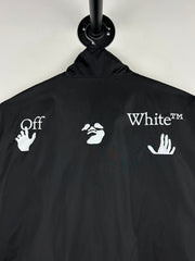 Off White Arrow Bookish Nylon Black Windbreaker