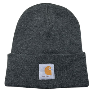 Vintage Carhartt Patch Charcoal Grey Beanie