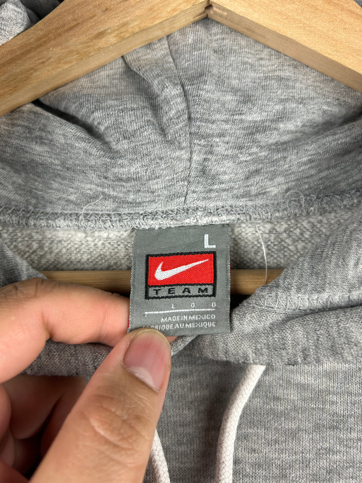 Vintage Nike Ohio State Embroidered Grey Hoodie