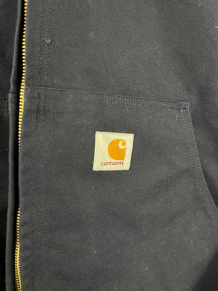 Carhartt Active Navy Hooded Work Jacket