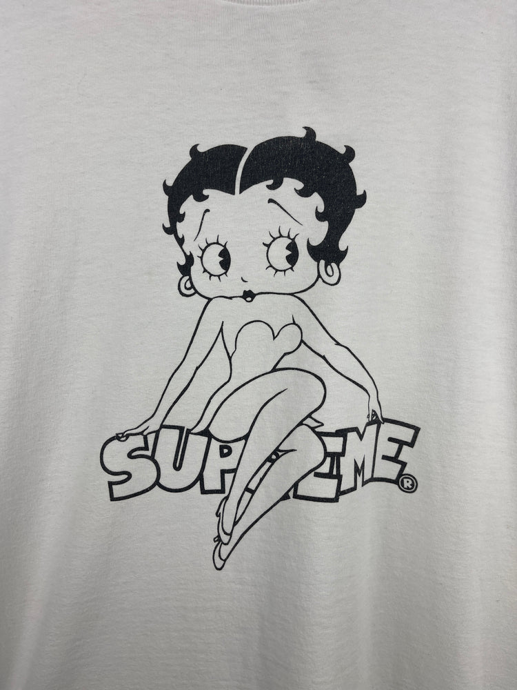 Supreme SS16 Betty Boop White Tee – Vintage Meets Hype