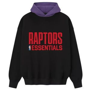 Fear Of God Essentials NBA Toronto Raptors Sport Black Hoodie