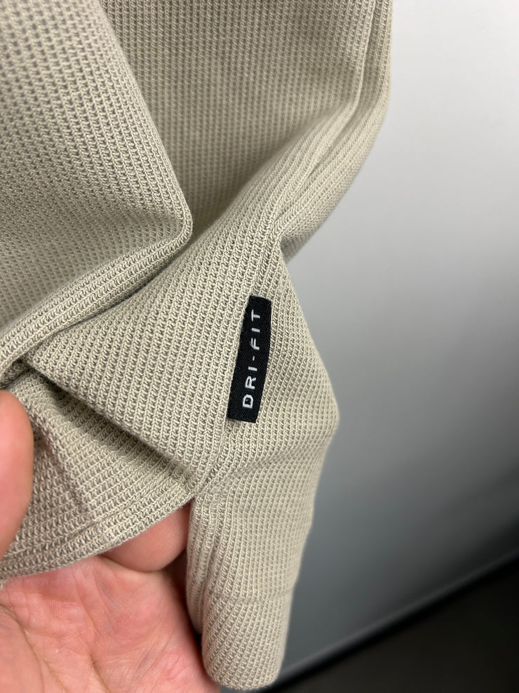 Vintage Nike Golf Swoosh Beige Polo Shirt