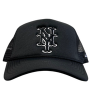 Studio 1999 NY Mets Black Trucker Hat