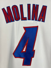 Vintage Y2K Majestic Authentic Yadier Molina Puerto Rico World Classic Baseball Jersey 2006