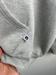 Vintage 90s Russell Athletic Michigan Arc Logo Grey Hoodie