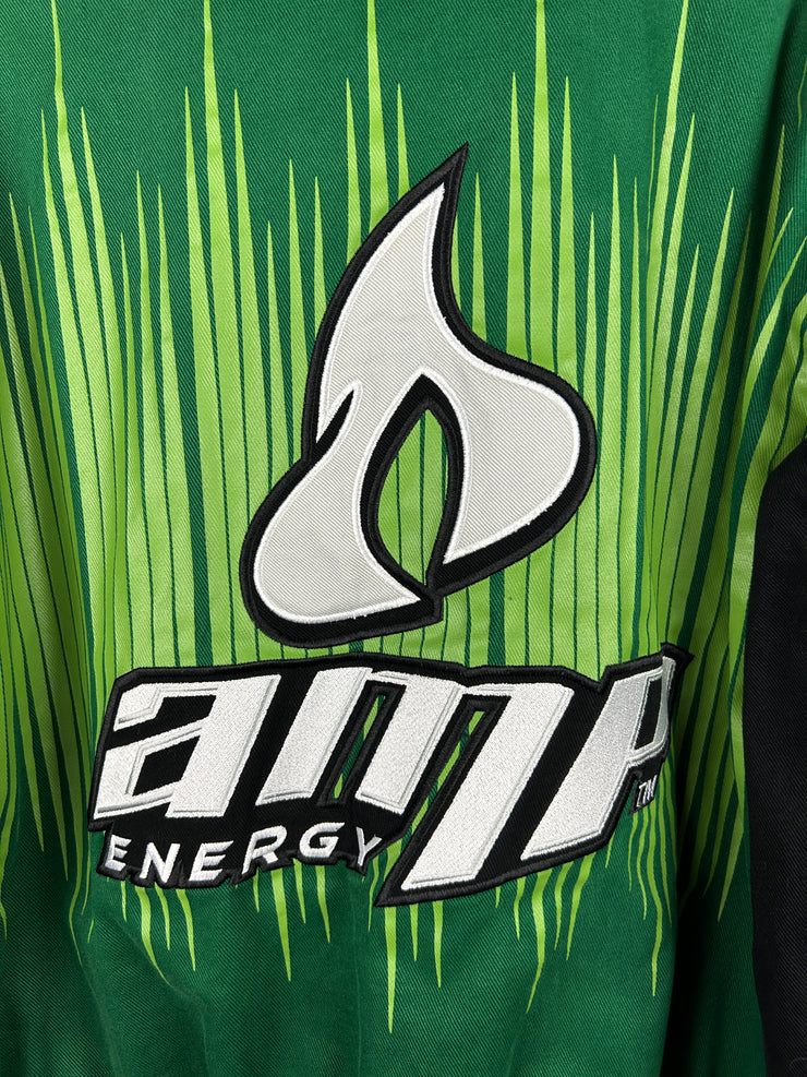 Vintage Nascar Jeff Hamilton Jr Nation Dale Jr AMP Energy Green Racing Jacket