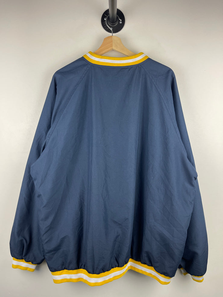 Vintage 90s West Virginia Navy Pullover Windbreaker