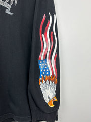 Vintage Eagle All Gave Some Some Gave All Flag Long Sleeve