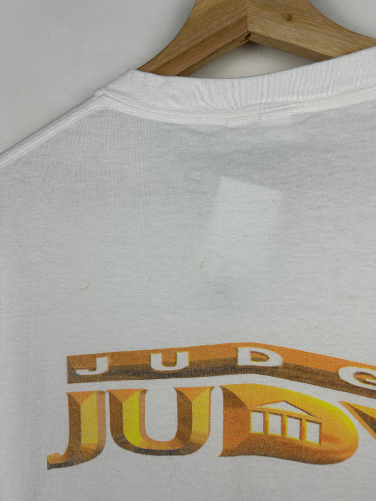 Vintage 90s Judge Judy TV Show Promo White Tee
