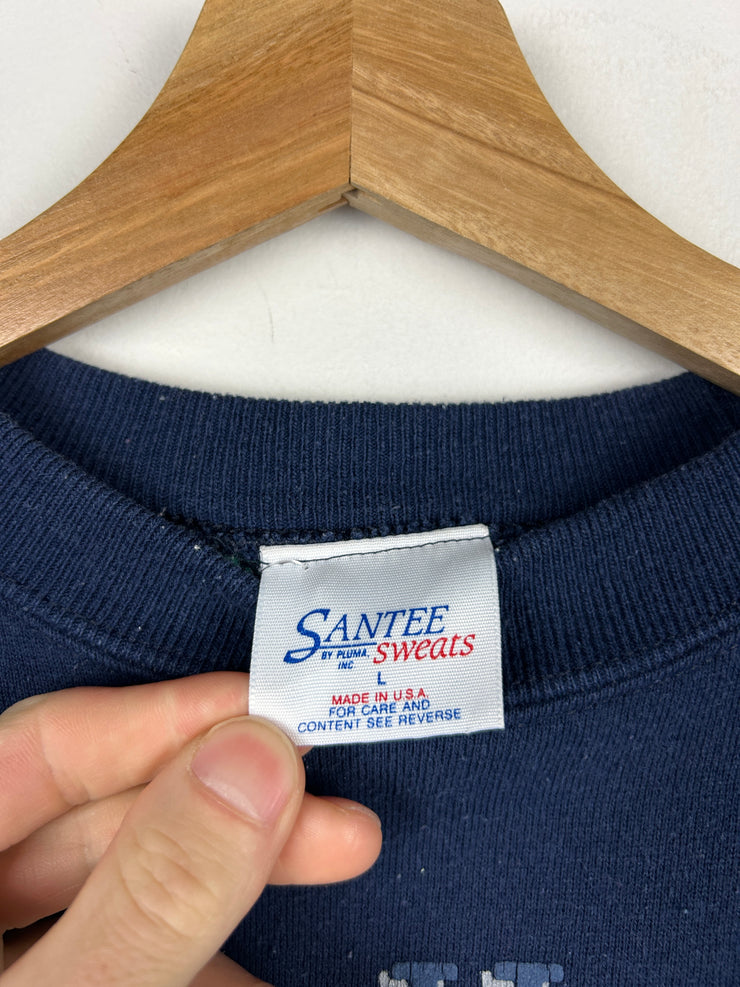 Vintage 90s Georgetown Hoyas University Navy Crewneck