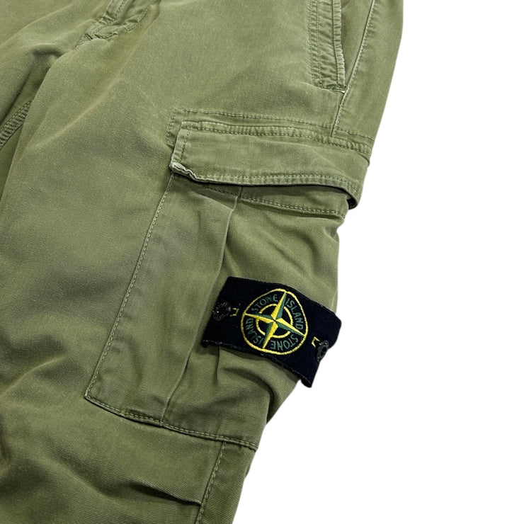 Stone Island Patch Olive Green Cargo Pants