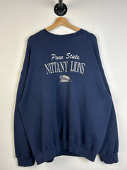 Vintage 90's Logo Athletic Penn State Nittany Lions Navy Crewneck