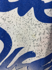 Vintage 90s Duke Blue Devils Basketball All Over Print White Tee