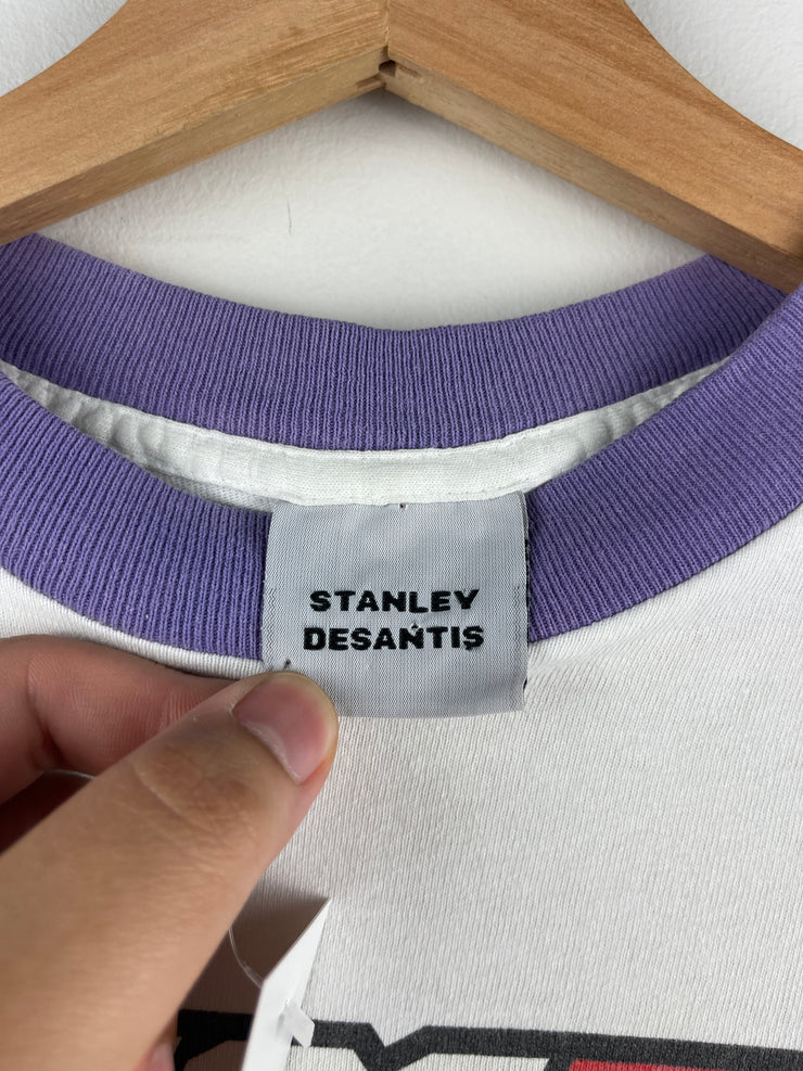 Vintage 90s Stanley Desantis GI Joe White Ringer Tee