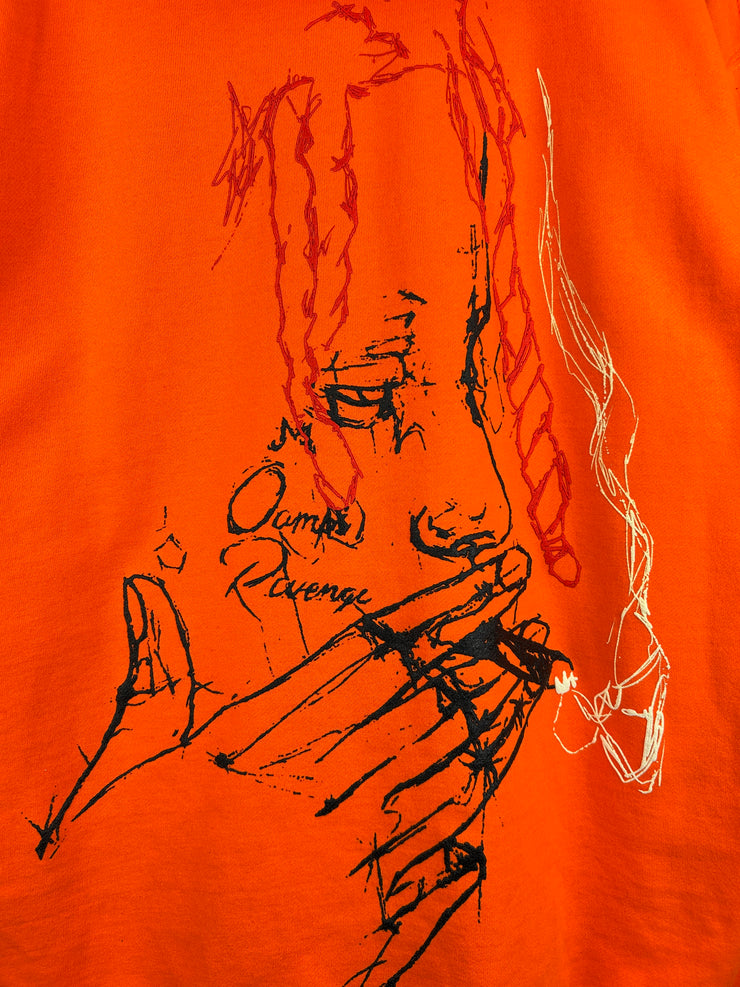Revenge Trippie Redd Smoking Orange Hoodie