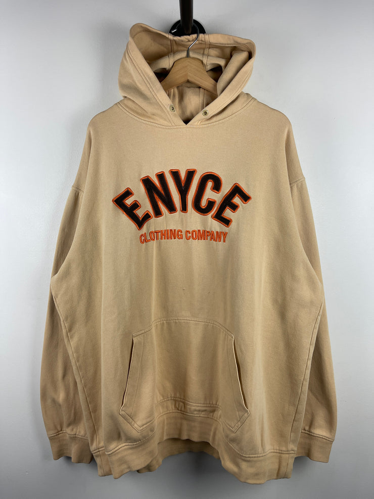 Vintage Y2K Enyce Clothing Company Embroidered Cream Hoodie