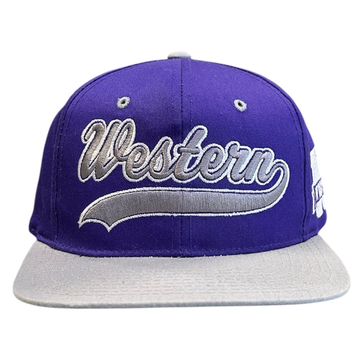 Vintage 90s Starter Western Mustangs London University Tailsweep Snapback Hat