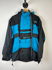 Vintage 90s The North Face Steep Tech Blue & Black Hooded Jacket