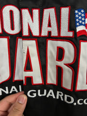 Vintage Nascar Chase Dale Jr National Guard Satin Black Racing Jacket