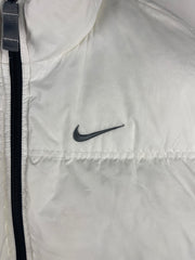 Vintage Nike Swoosh White Down Filled Puffer Jacket