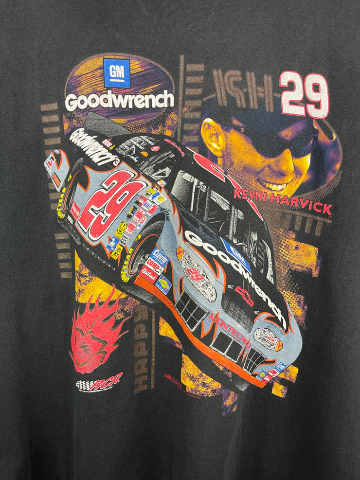 Vintage 90s Nascar Kevin Harvick Goodwrench Black Tee