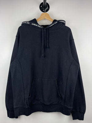 Supreme SS18 Channel Black Hoodie