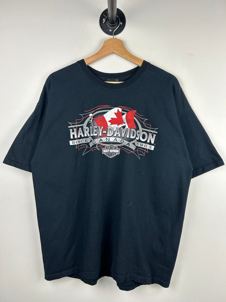 Vintage Harley Davidson Niagara Falls Black Tee