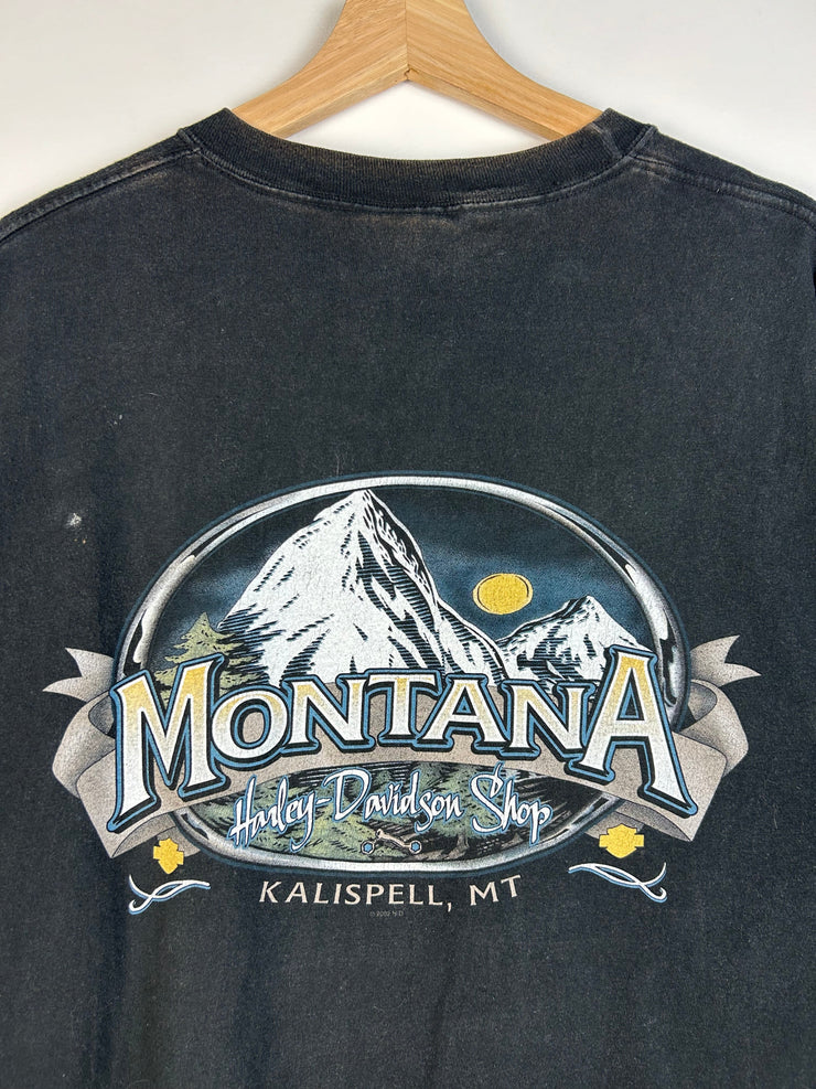 Vintage Harley Davidson Montana Black Tee