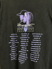 Vintage 2000 Tim McGraw & Faith Hill Soul 2 Soul Tour Black Tee