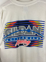 Vintage 90s Nascar Brian Hoppe Gildan White Tee
