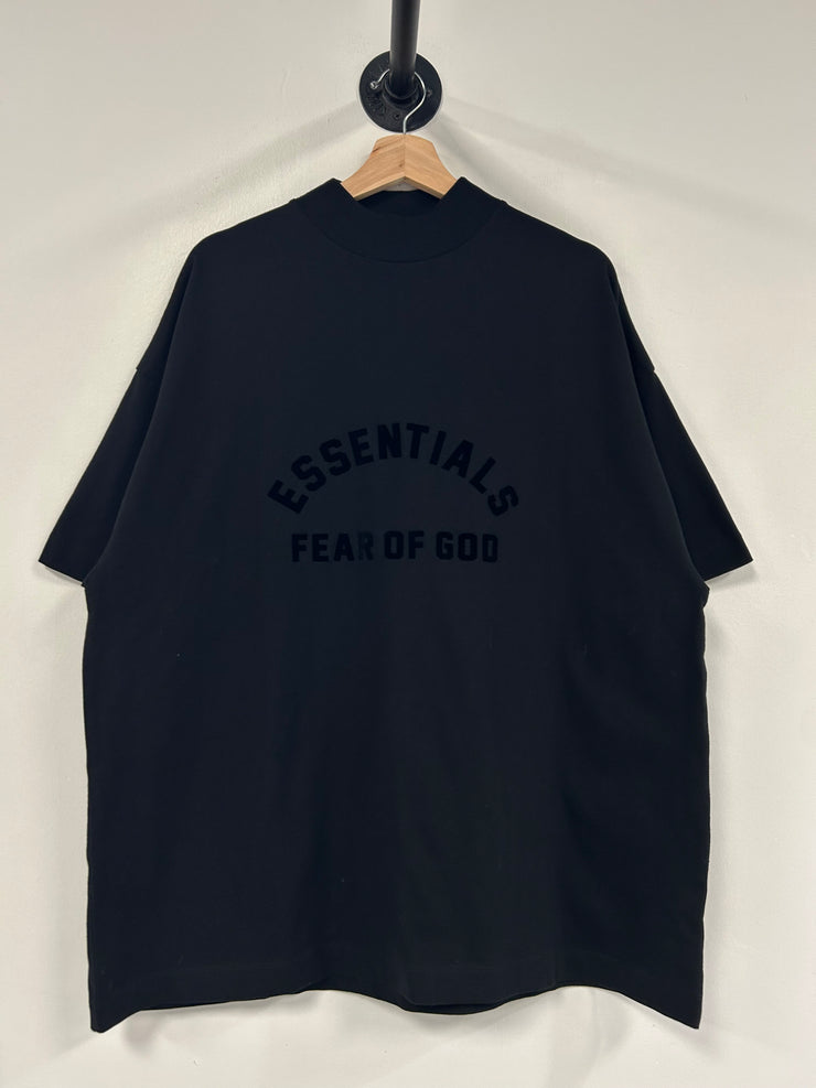 Fear Of God Essentials Arch Logo Jet Black Tee