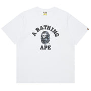 Bape Space Camo College White Tee