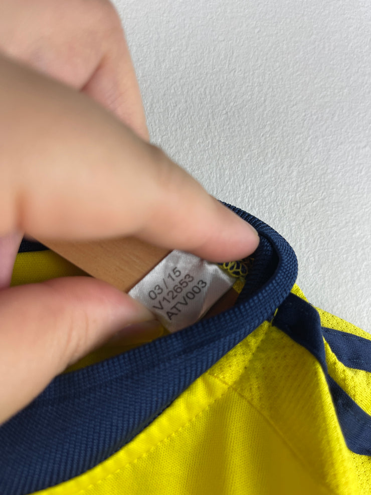 Adidas 2015 Columbia Home Yellow Soccer Jersey