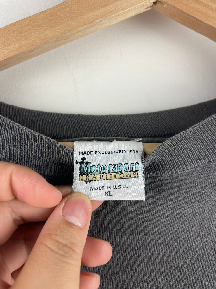 Vintage 90s Nascar Camel Smokes Jimmy Spencer Faded Black Tee