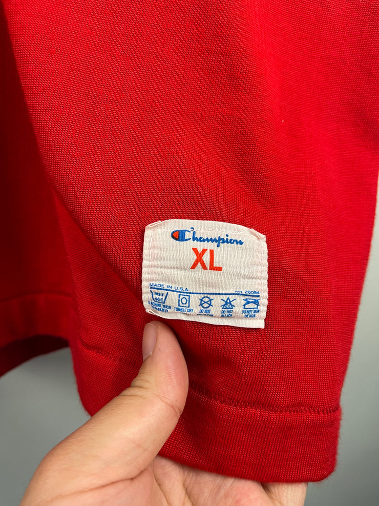 Vintage 80s Champion South Boston Hockey Red True Vintage Jersey