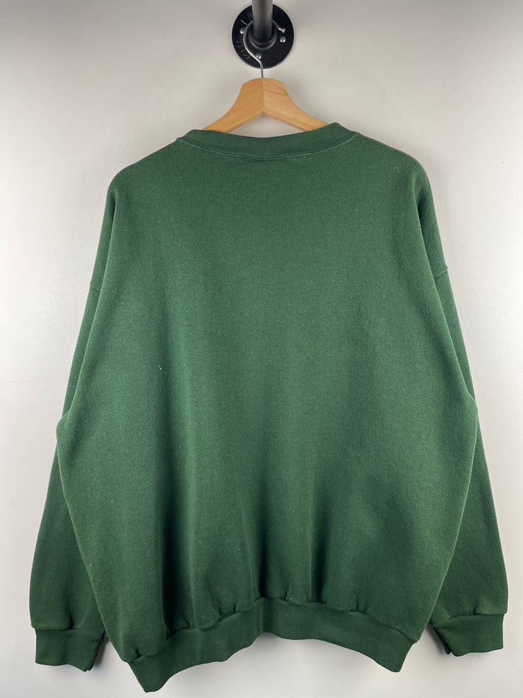 Vintage 90s NFL Logo 7 Green Bay Packers Green Crewneck