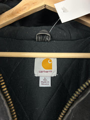 Vintage Carhartt Active Faded Black Hooded Jacket J130 BLK