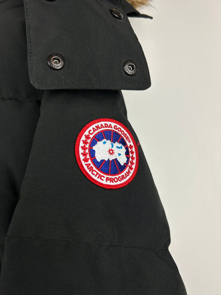 Canada Goose Wyndam Down Filled Black Parka Puffer Jacket