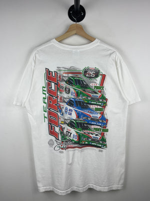 Vintage NHRA Team Force Racing White Tee
