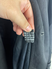 Vintage 90s Christian Dior Monsieur Black Wool Trench Coat