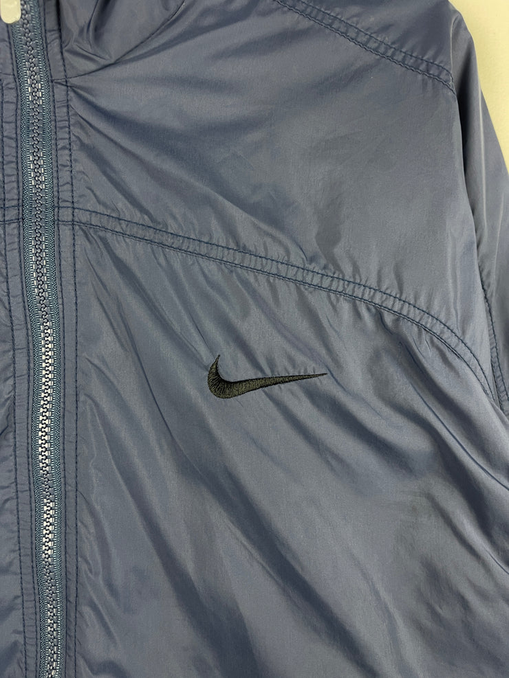 Vintage 90s Nike Swoosh Navy Windbreaker