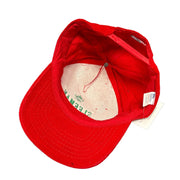 Vintage 90s Sleeman Beer Corduroy Red Snapback Hat
