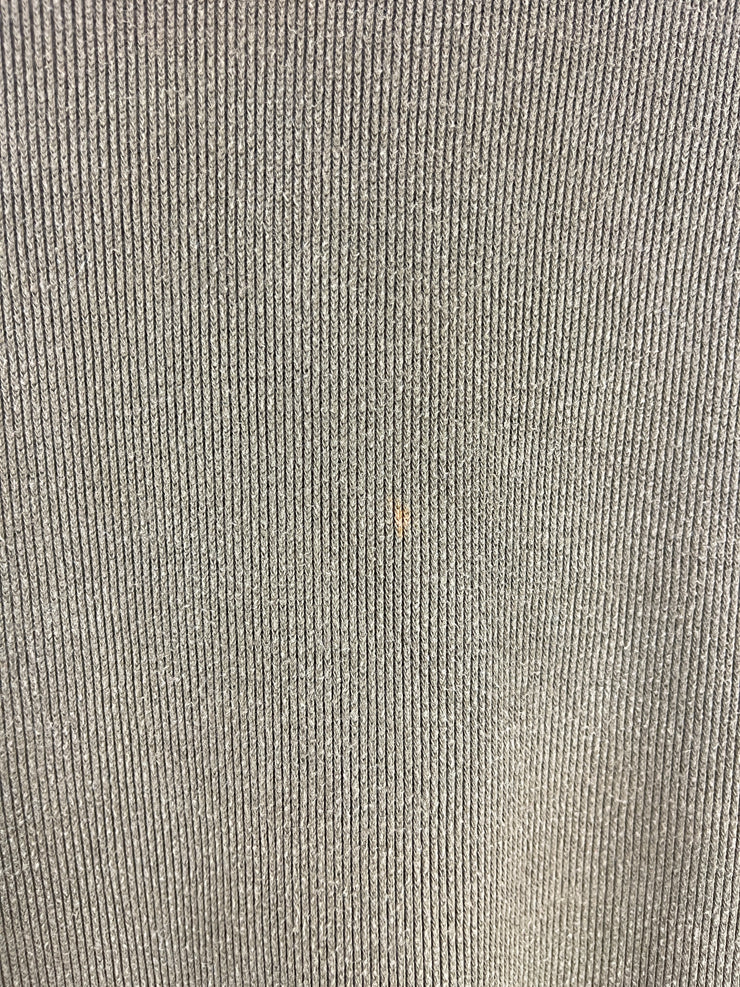 Vintage Nike Spellout Swoosh Embroidered Ribbed Brown Crewneck