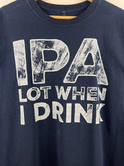 Vintage IPA Lot When I Drink Comedy Navy Tee