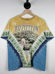 Vintage 2003 Led Zeppelin Liquid Blue Houses Of The Holy Tie Dye Tee