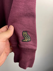 OVO Same City Same Friends Burgundy Hoodie