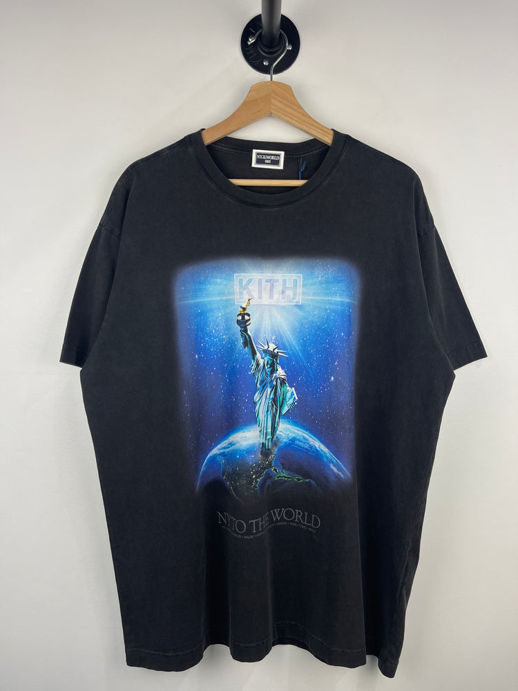 Kith NY To The Worldwide Black Tee – Vintage Meets Hype